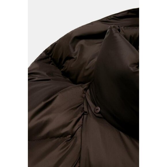 ZARA WATER REPELLENT WINDPROOF DOWN PUFFER COAT WITH HOODIE - Picture 10 of 11